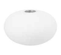 Balacoo Oval Glass Lampshade Replacement Cover with Screw Thread for G9 Table Lamp and Wall Sconce Fixtures 5.51X5.51X3.35In Flat Globe Shade for Pendant Lights