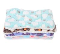 Balacoo Pad, for Comfortable Coral Material Polyester Fleece Sherpa 4pcs Small Sleeping Space-saving Design Provides Privacy Pet Hedgehogs Rats Cage or Use