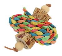 Balacoo Parrot Chew Hanging Wooden Foraging Bird Cage Accessory Sturdy Pet Chew for Parrots and Pet Birds Play
