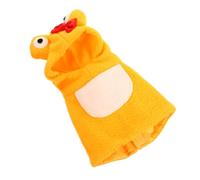 Balacoo Parrot Clothes Hoodie Easy to Put and Keep Warm Small Bird Costume in Orange Polar Fleece Lovely Funny Shape for Daily Wear and Photo Prop for Pet Small Birds