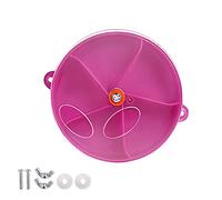 Balacoo Parrot Foraging Wheel - Bird Puzzle Feeder Spins Toy Intelligence Growth Cage Toys for Parakeet Cockatiel Conure African Grey (Purple)