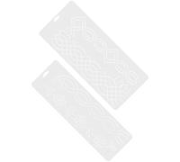 Balacoo Patchwork Quilting Templates 2 Pcs Plastic Sewing Stencils 18.11 Inch for Embroidery and Quilt Marking DIY Craft Tools