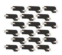 Balacoo Pcb Socket Fast Shaft Swapping 20 Pcs Two Clamps Black Abs Material Hot Swap for Mechanical Keyboard Assembly