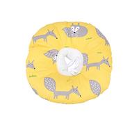 Balacoo Pet Cat Recovery Collar Fox Pattern Soft Cotton Pet Cone Collar for After Surgery Small Dog Cat Size M