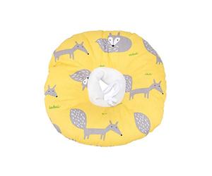 Balacoo Pet Cat Recovery Collar Fox Pattern Soft Cotton Pet Cone Collar for After Surgery Small Dog Cat Size M
