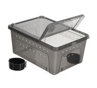 Balacoo Pet Reptile Terrarium Box with Feeder Versatile Reptile Case with Ventilation Safety Switch for Easy Assembly for Lizards Tortoises and Crawlers