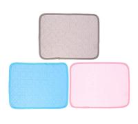 Balacoo Pet Summer Cooling Mat- 3Pcs Rabbit Cooling Pad, Hamster Guinea Pig Cool Plate with Washable for Chinchilla Kitten Small Animals