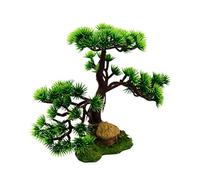 Balacoo Pine Rockery Bonsai Aquarium Decoration Artificial Pine Tree Fish Tank Ornament 9.4 Inch Resin Plant for and Saltwater Tanks