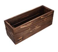 Balacoo Planter Box Resistant to Outdoor Elements Rustic Rectangular Wooden with Natural Wood Look and Compact Design for Garden and Event Planting