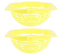 Balacoo Plastic Bird Nest Basins Convenient and Easy to Grasp 2pcs Simple Shape Hatching Nests Random Color for Parrots and Small Birds