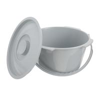 Balacoo Plastic Chamber Pot with Handle and Lid, Non-Slip Base and Shape, Splash-Proof Design for Elderly and Pregnant Bedroom Use As Bedside Commode