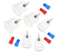 Balacoo Plastic Cupping Kit Vacuum Cupping Cups for Back and Body Massage to Circulation the Meridians, Suitable for Home Therapy and Relaxation