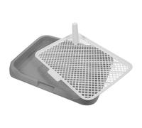 Balacoo Plastic Dog Potty Tray with Mesh for Puppy Training Anti-slip Abs Dog Toilet Easy to Clean Suitable for Households with Pets Maintaining a Clean Indoor Environment