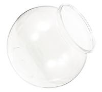 Balacoo Plastic Fish Bowl for Fish and Shrimp with Creative Modern Compact Design Easy to Clean Suitable for Office and Garden