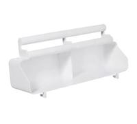 Balacoo Plastic Food Dispenser for Cage with Hanging Installation, White Parakeet Feeder Bowl Preventing Food from Falling, Suitable for Cockatiel and Parrot Feeding