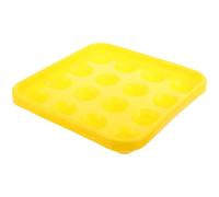 Balacoo Pool Ball Tray 16 Balls Yellow Lightweight Storage Tray for Billiard Table Organizing and Transporting