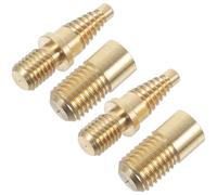 Balacoo Pool Cue Joint Parts 2 Sets Copper Connection Screws with Brass Nuts for Snooker Cue Hardware Repair and Extension for Billiard Players