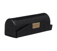 Balacoo Portable Lipstick Case with Mirror for Special Occasions and Travel, Compact Black Lipstick Holder Made from Sturdy Material, Stylish and Protective Lip Balm Sleeve for Women