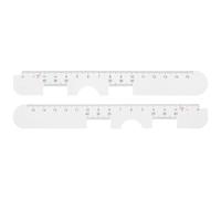 Balacoo Portable Pd Ruler 2pcs Multifunction Pupil Distance Meter with High Precision Measurement Abs Material Ruler for Eyeglasses Suitable for Optical Industry and Dispensing Opticians