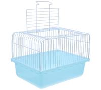 Balacoo Portable Small Bird Cage for Parrots and Lovebirds with Window and Abs Material Lightweight Travel Cage and Outdoor Use