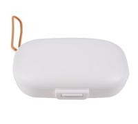 Balacoo Portable White Pill Box Organizer with Divided Sections, Moisture-Proof Pp Material Storage Holder for Medicine, for Travel and Can be Placed in Wallet or Backpack