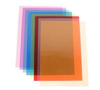 Balacoo Pvc Light-transmitting Gel Filters for Flash Strobe Photography Stable Colour Temperature, Colour Correction Film for Photo and Dj Lighting Random Color