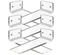 Balacoo Racks Mounted with Rounded to Smooth and Screws Edges Easy 6pcs Acrylic Floating Shoe Shelves Display Use Shoe Display Shelves for or Wall Store Marketing Hallway