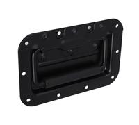 Balacoo Recessed Spring Loaded Pull Handle for Flight Cases and Cabinets Flush Grip Recessed Handle with Lift Design Easy Installation Hardware for Speaker Boxes and Chests Black Finish