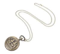 Balacoo Retro Pocket Watch Chain Women's Clock Necklace Vintage Bronze Quartz Alloy Detachable Chain for Women and Grandpa Costume Prop Formal Looks Ancient Sailing Ship Design
