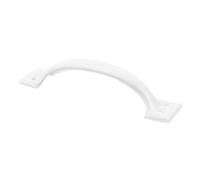 Balacoo Retro Style Bow Cabinet Handle Enamel Coated Iron Curved Pull for Dresser Drawer Kitchen Use Comfortable Grip and Surface Mount Vintage Design