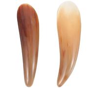 Balacoo Reusable Cow Horn Massage Scraper 5.43 Inch Compact Manual Gua Sha Tool for Neck, Face and Back Multi-Function Use for and Relaxation