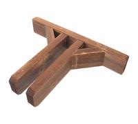Balacoo Room Screen Wooden Bracket with Stable Triangle Base Solid 13.58 Inch Freestanding Fence Panel Support Stand for Home and Office