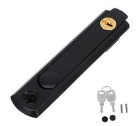Balacoo Security Window Lock Steel Window Security Latch with Key, Invisible Design, Black, for Home and Boat Applications