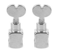 Balacoo Sewing Machine Needle Clips 2 Pack Metal Needle Clamps Compatible with Household Sewing Machines Backup Parts for Precise Stitching and Easy Replacement