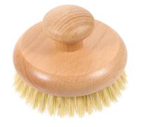 Balacoo Shape Bath and Shower Cleaning Brush with Chinese Cherry Handle and Sturdy Sisal Bristles, Produces Froth for Practical Cleaning, for Exfoliating Skin and Daily Bath Use