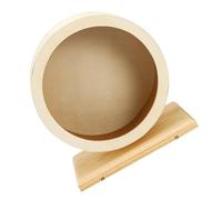 Balacoo Silent Pet Running Wheel for Hamster and Squirrel Mute Design and Visible Design Made of Sturdy Wood, for Pet Sports and Small Animal Exercise