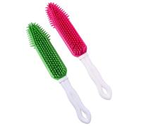 Balacoo Silicone Dog Grooming Comb Hollow-out Design for Comfortable Grooming 2pcs and Removes Trapped Hair Pet Cleaning Comb for Dogs and Pets