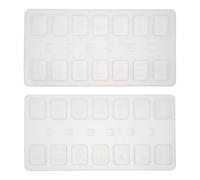 Balacoo Silicone Mahjong Casting Molds for Making Decorative Ornaments and Handmade Crafts Random Color 2pcs Easy to Demold Non-stick Silicone Mold for DIY Craft Supplies