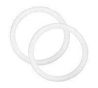 Balacoo Silicone Sealing Preventing Liquid Leakage and Improving Safety 2pcs White Silicone Gaskets for Ice Cream Machine Replacement Parts Suitable for Soft Ice Cream Makers