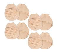 Balacoo Silicone Toe Socks Invisible Non-Slip Gel Foot Covers for Women 4 Pairs with Forefoot Cushion Pads, Breathable Half Toe Design Relieving Foot Pressure and Comfortable Fit