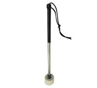 Balacoo Silver Wool Felt Drum Stick with Stainless Steel Handle Non-yellowing and Tight Connection Snare Drum Mallet for Percussion Instruments