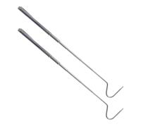 Balacoo Snake Catching Hooks Sturdy Reptile Catcher Tool Comfortable to Hold Handle 2pcs Stainless Steel 71cm Extendable Design Wild Catching Playing with Snakes