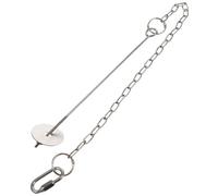 Balacoo Stainless Steel Hanging Bird Food Holder for Parrots and Hamsters, Vegetable and Fruit Skewer Feeder, Easy to Use and Install in Bird Cage, Silver Sturdy Design