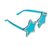 Balacoo Star Shape Sunglasses Colored Lens Sunglasses Fashion Plastic Eye-catching Photography Accessory Festival Accessories for Men Holiday Party 5.89x5.50x2.75in