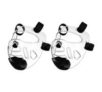 Balacoo Taekwondo Toughened Plastic 2pcs with Detachable Face Guard Headgear Martial Arts Protective Gear Reliable Sports Face Protector for Karate and Sparring