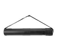 Balacoo Telescopic Black Drawing Storage Tube with Carrying Strap Portable Plastic and Cloth Artwork Case Protects Paper Scrolls and Plans for Artists and Designers