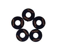 Balacoo Toggle Plate Treble Washer Replacement Parts Black Plastic 5pcs Suitable for Rhythm Switch Repair for Electric Guitar Accessories