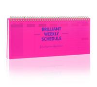 Balacoo Undated Weekly Planning Pad Pink Planner Notepad with Layout for Scheduling Task Management Notes Home Office School Supplies