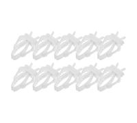 Balacoo Vegetable Structure for Food Clip Bird White Clips Plastic 10pcs Easy to Install Feeding Clamps Reducing Food Waste Simple Design Fixing Cage for Pet