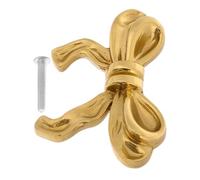 Balacoo Vintage Bowknot Brass Cabinet Knob Pull Handle Decorative Closet Door and Dresser Drawer Knobs Lightweight Durable Cupboard Pulls for Wardrobe Shoe Cabinet Bedside Table